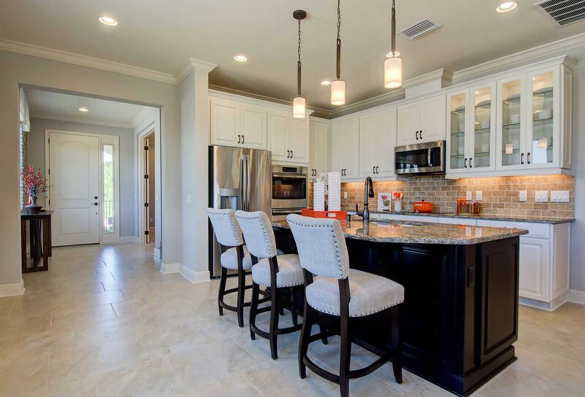 Kitchen at Braden single-family home by M/I Homes