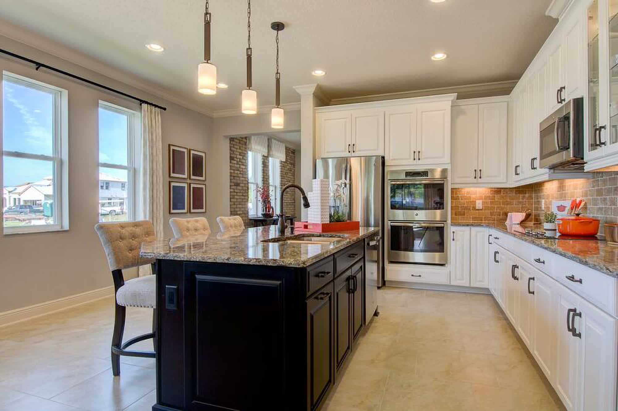 Kitchen at Braden single-family home by M/I Homes