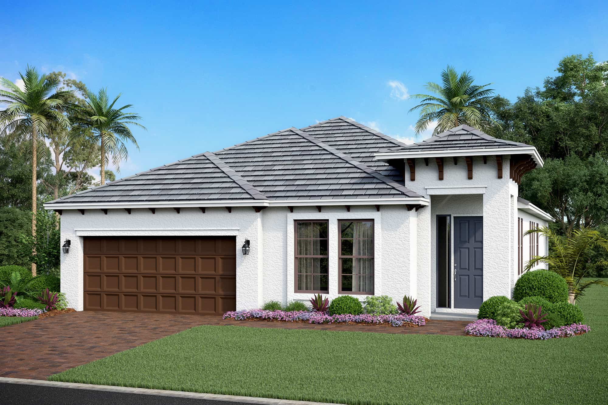 Exterior rendering Braden single-family home by M/I Homes