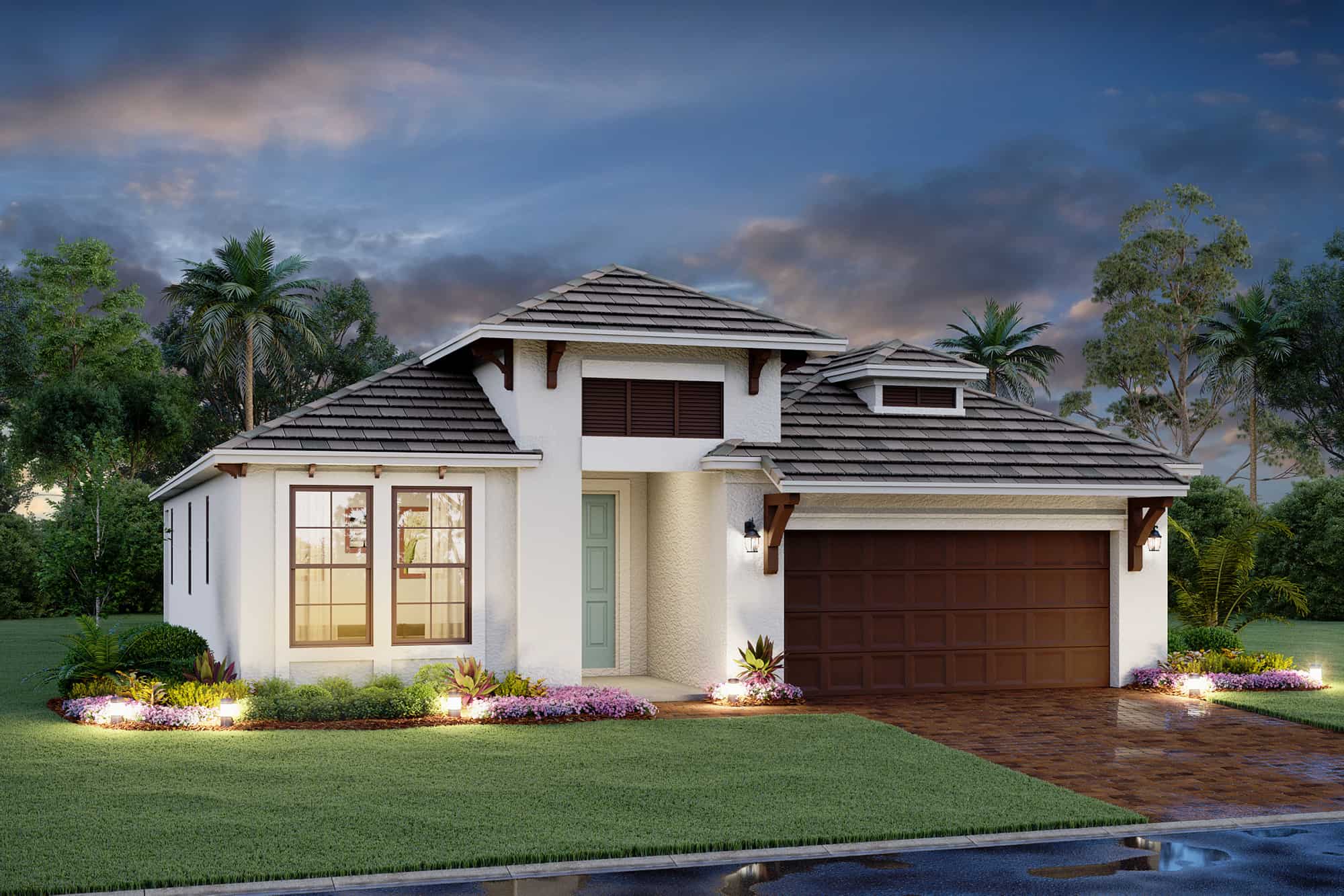 Exterior rendering Calusa single-family home by M/I Homes