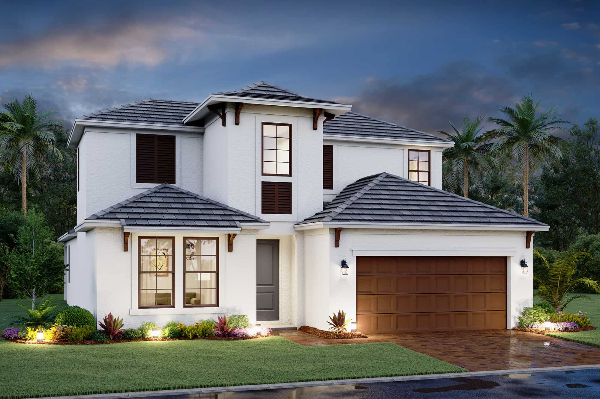 Exterior rendering of Daintree single-family home by M/I Homes