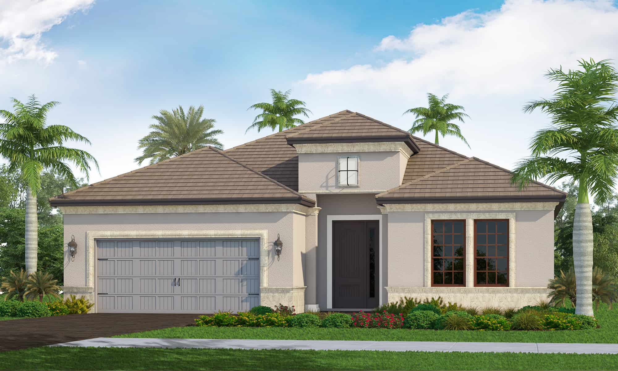 Exterior rendering of Endless Summer NealLand single-family home by Neal Communities