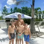 Friends smiling