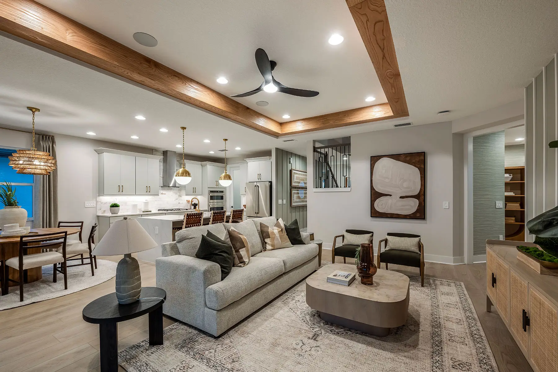 Daintree living room & kitchen by M/I Homes